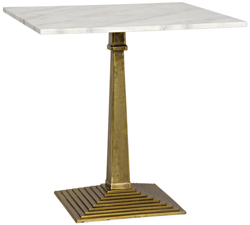 Noir Fadim Side Table Antique Brass