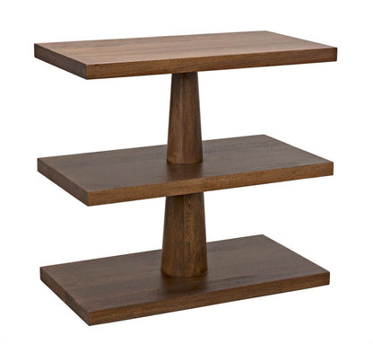 Noir Fatima Side Table Dark Walnut