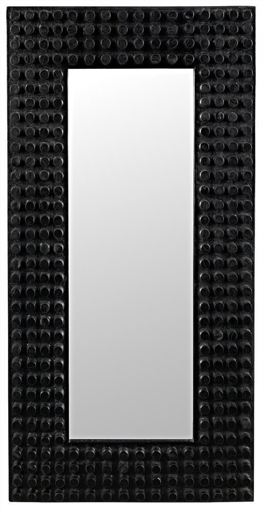 Noir Faustus Mirror Charcoal Black