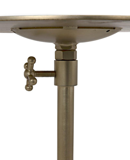 Noir Felix Side Table, Antique Brass, 19"H (GTAB654MB YUU6013MUJ)