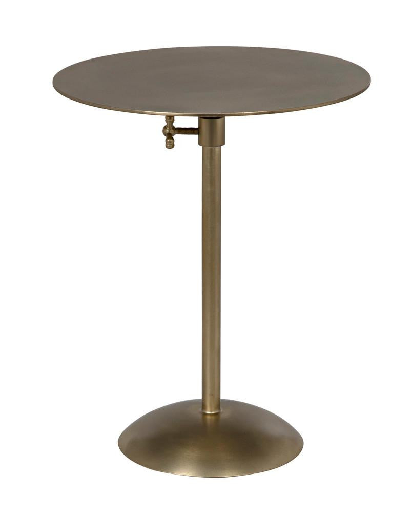 Noir Felix Side Table, Antique Brass, 19"H (GTAB654MB YUU6013MUJ)