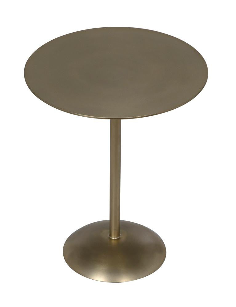Noir Felix Side Table, Antique Brass, 19"H (GTAB654MB YUU6013MUJ)