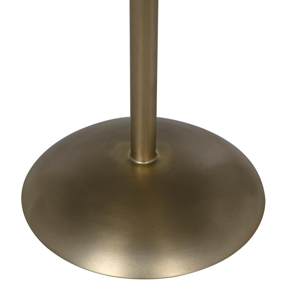 Noir Felix Side Table, Antique Brass, 19"H (GTAB654MB YUU6013MUJ)