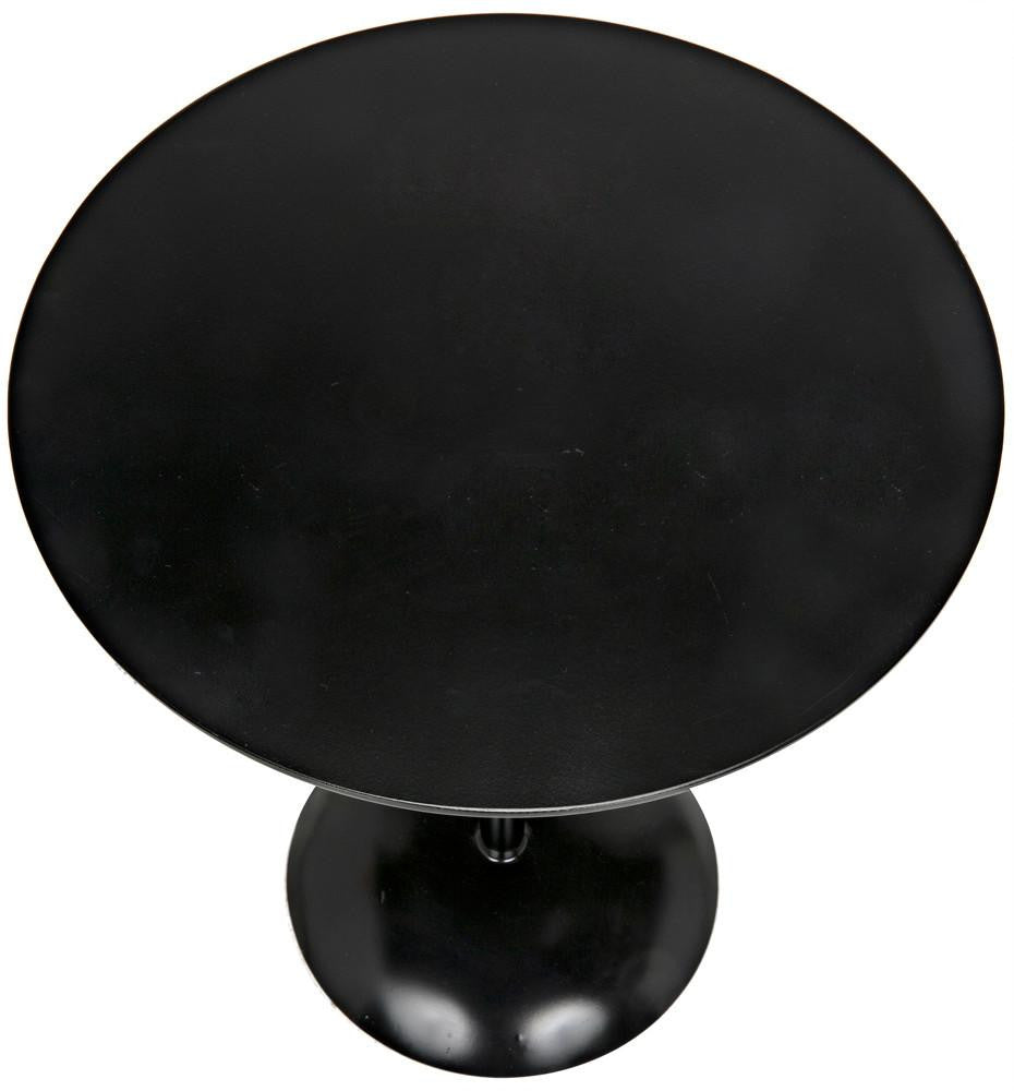 Noir Felix Side Table, Matte Black, 19"H (GTAB654MTB YUU6013MUG)