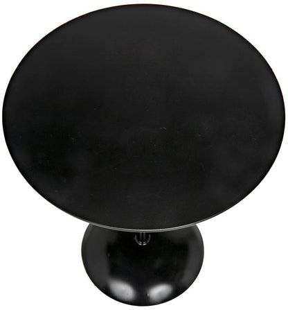 Noir Felix Side Table, Matte Black, 19"H (GTAB654MTB YUU6013MUG)