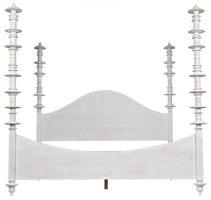Noir Ferret Bed, Eastern King, White Wasj