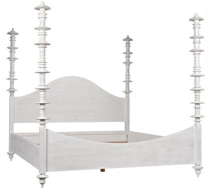 Noir Ferret Bed, Eastern King, White Wasj
