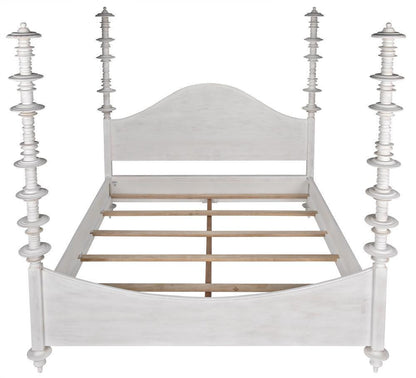 Noir Ferret Bed, Eastern King, White Wasj