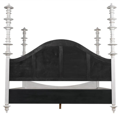 Noir Ferret Bed, Eastern King, White Wasj