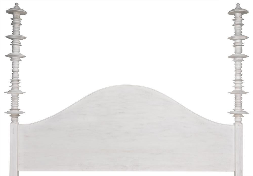 Noir Ferret Bed, Eastern King, White Wasj