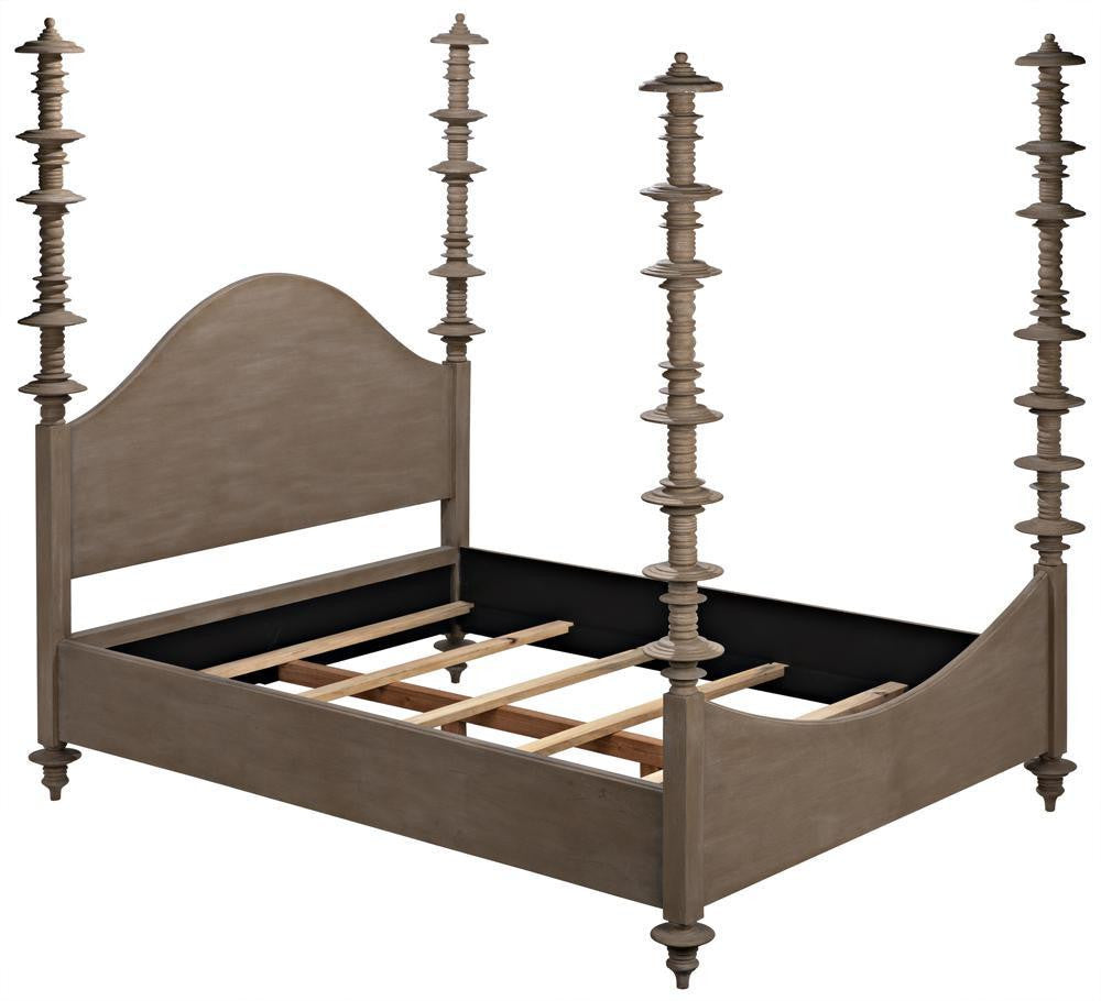 Noir Ferret Bed, Queen, Weathered