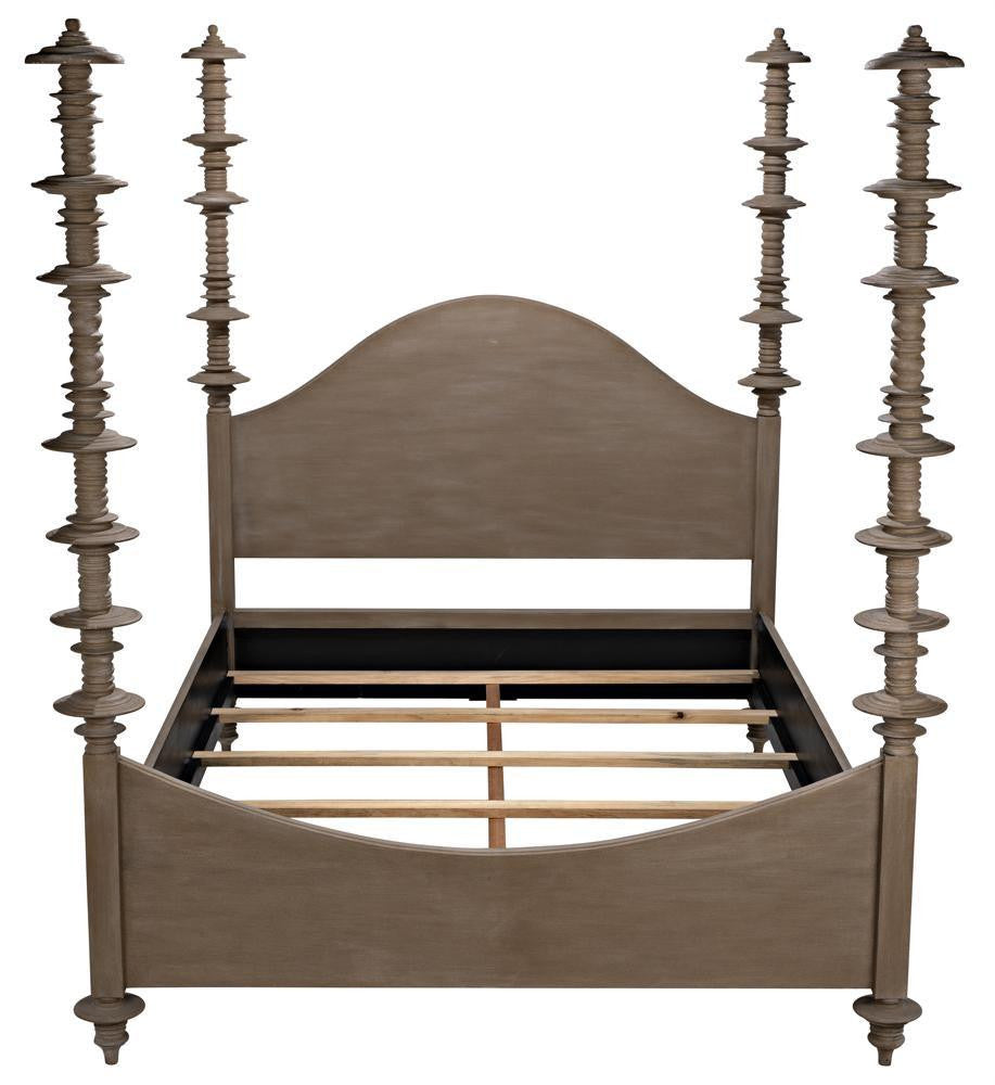 Noir Ferret Bed, Queen, Weathered