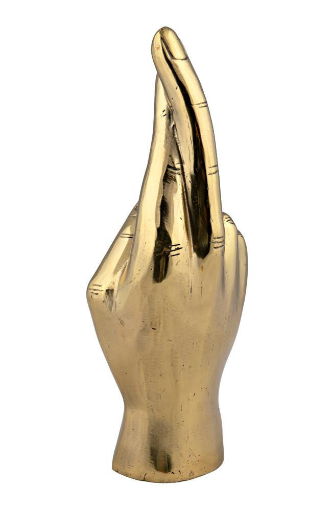 Noir Fingers Crossed Sculpture