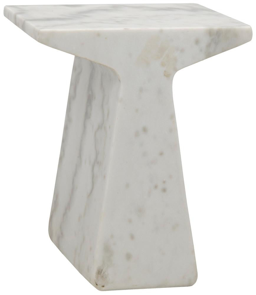 Noir Finn Side Table White
