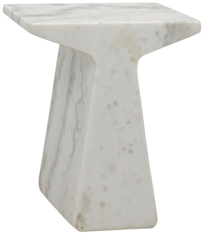 Noir Finn Side Table White