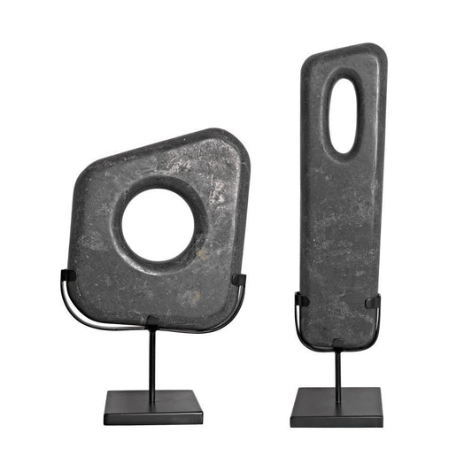 Noir Flaubert Sculpture Black, Matte Black