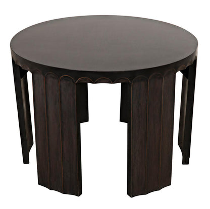 Noir Fluted Side Table