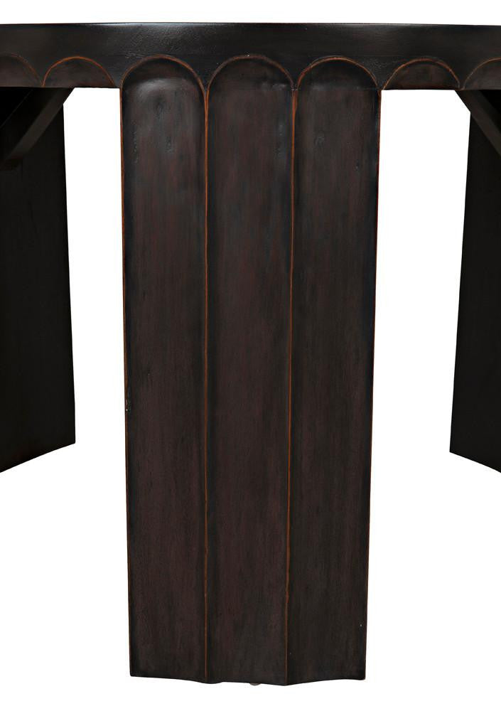Noir Fluted Side Table