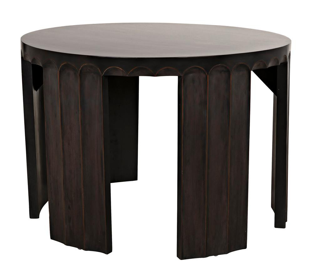 Noir Fluted Side Table