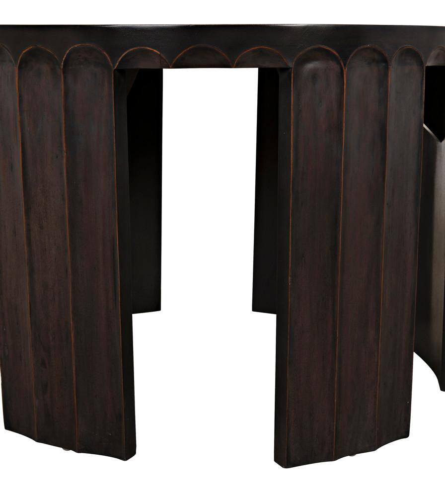 Noir Fluted Side Table