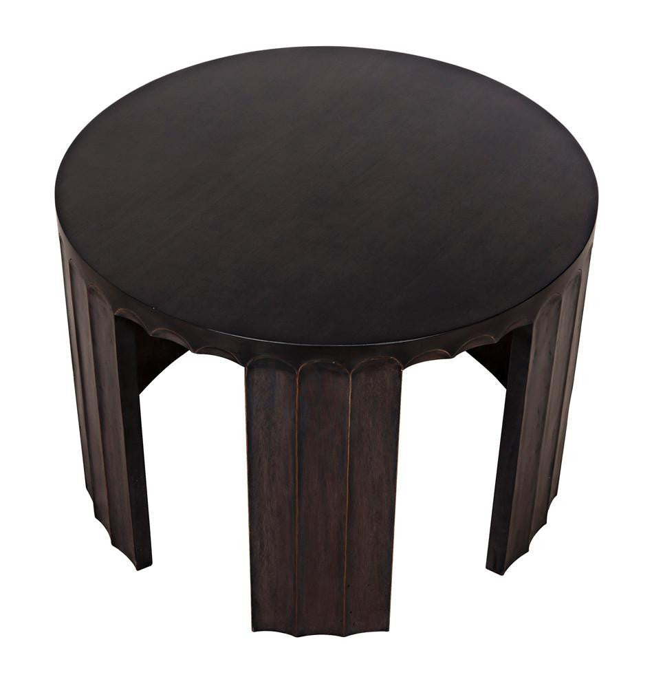 Noir Fluted Side Table