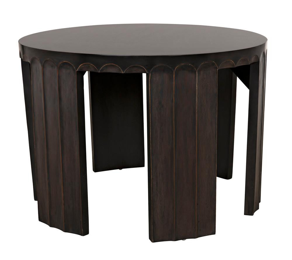 Noir Fluted Side Table