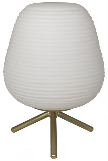 Noir Foka Table Lamp Antique Brass