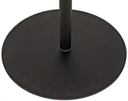 Noir Ford Side Table, Gold Teak, Matte Black Base, 20"H (GTAB857SGT YUU6013NPW)