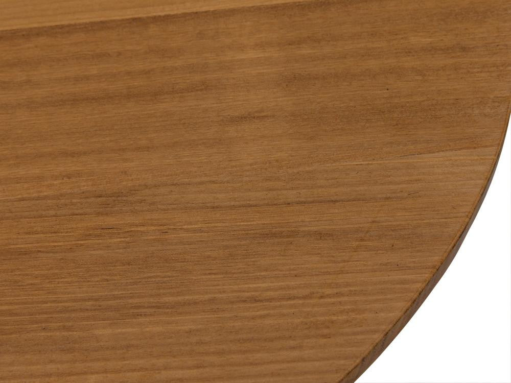 Noir Ford Side Table, Gold Teak, Matte Black Base, 20"H (GTAB857SGT YUU6013NPW)