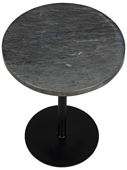 Noir Ford Side Table, Matte Black, 25.5"H (GTAB878MTB-L YUU6013NPV)