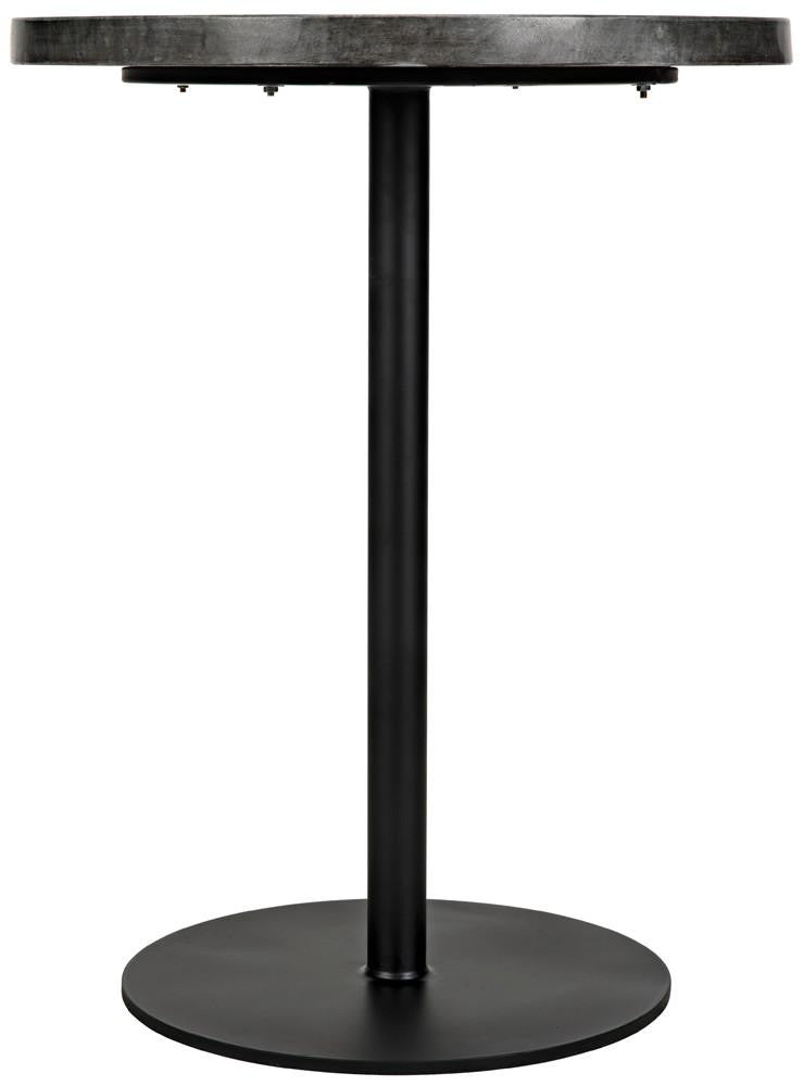 Noir Ford Side Table, Matte Black, 25.5"H (GTAB878MTB-L YUU6013NPV)