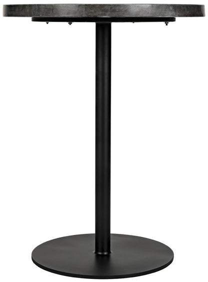 Noir Ford Side Table, Matte Black, 25.5"H (GTAB878MTB-L YUU6013NPV)