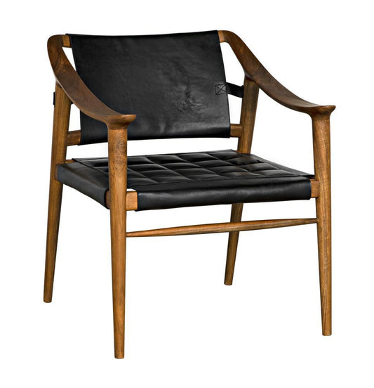 Noir Garibaldi Chair Clear Coat Flat