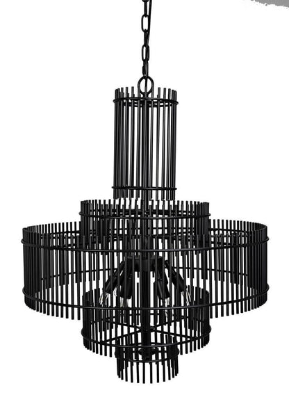 Noir Ghost Chandelier Matte Black