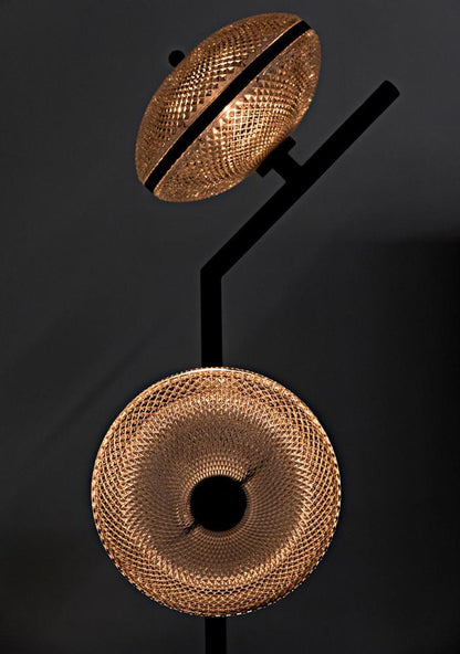 Noir Gibson Floor Lamp