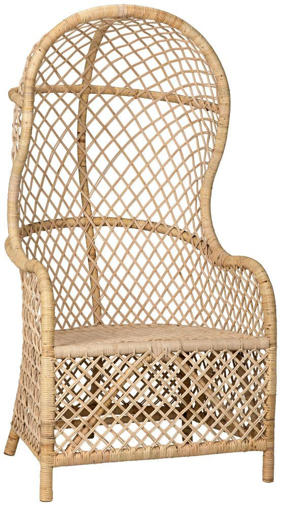 Noir Gigi Accent Chair Natural