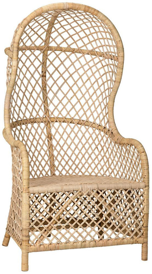 Noir Gigi Accent Chair Natural