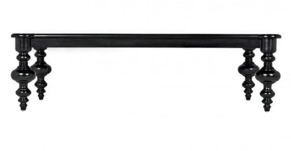 Noir Graff Coffee Table, Hand Rubbed Black
