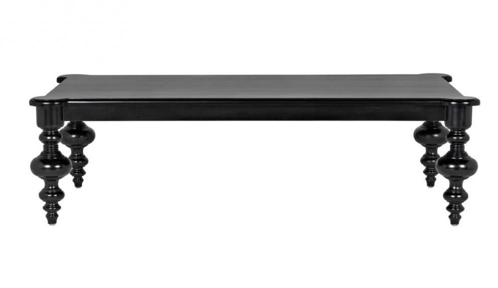 Noir Graff Coffee Table, Hand Rubbed Black