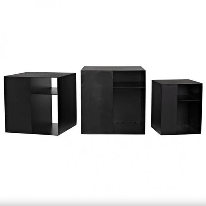 Noir Gropius Cubes Matte Black