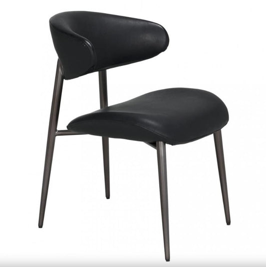 Noir Hakone Chair Gray Powder Coat