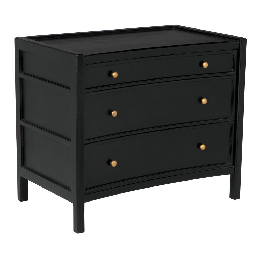 Noir Hampton Side Table Hand-Rubbed Black