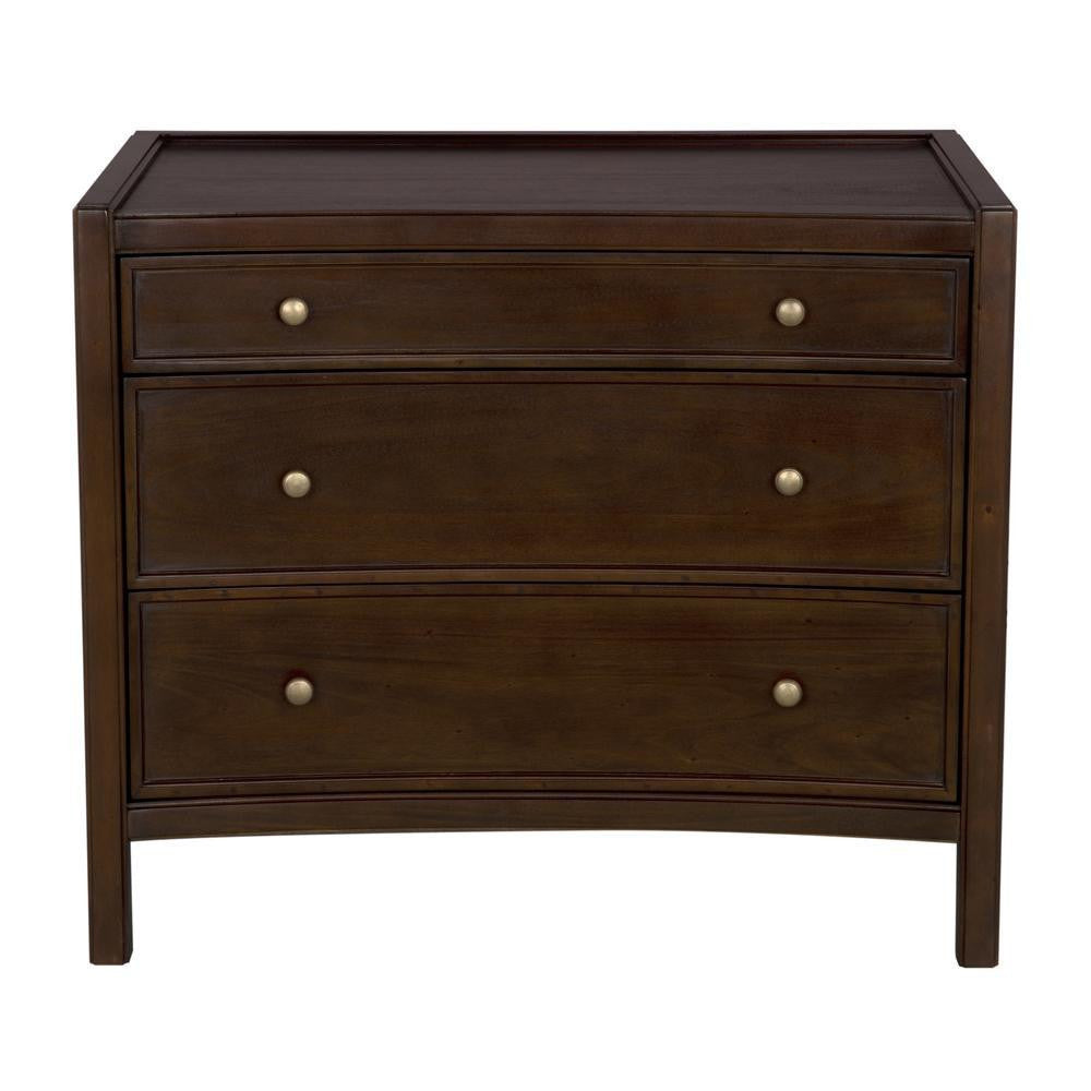 Noir Hampton Side Table Hand Rubbed Brown
