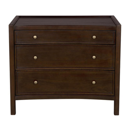 Noir Hampton Side Table Hand Rubbed Brown