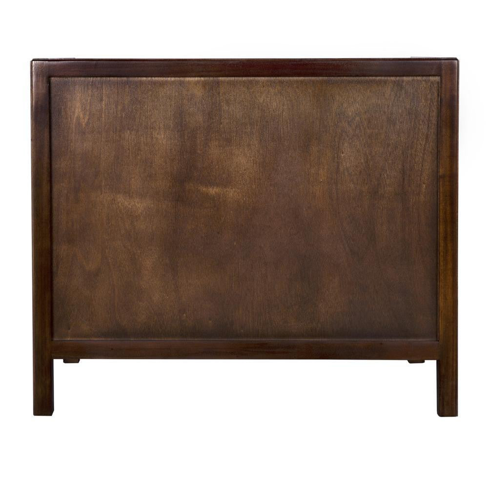 Noir Hampton Side Table Hand Rubbed Brown