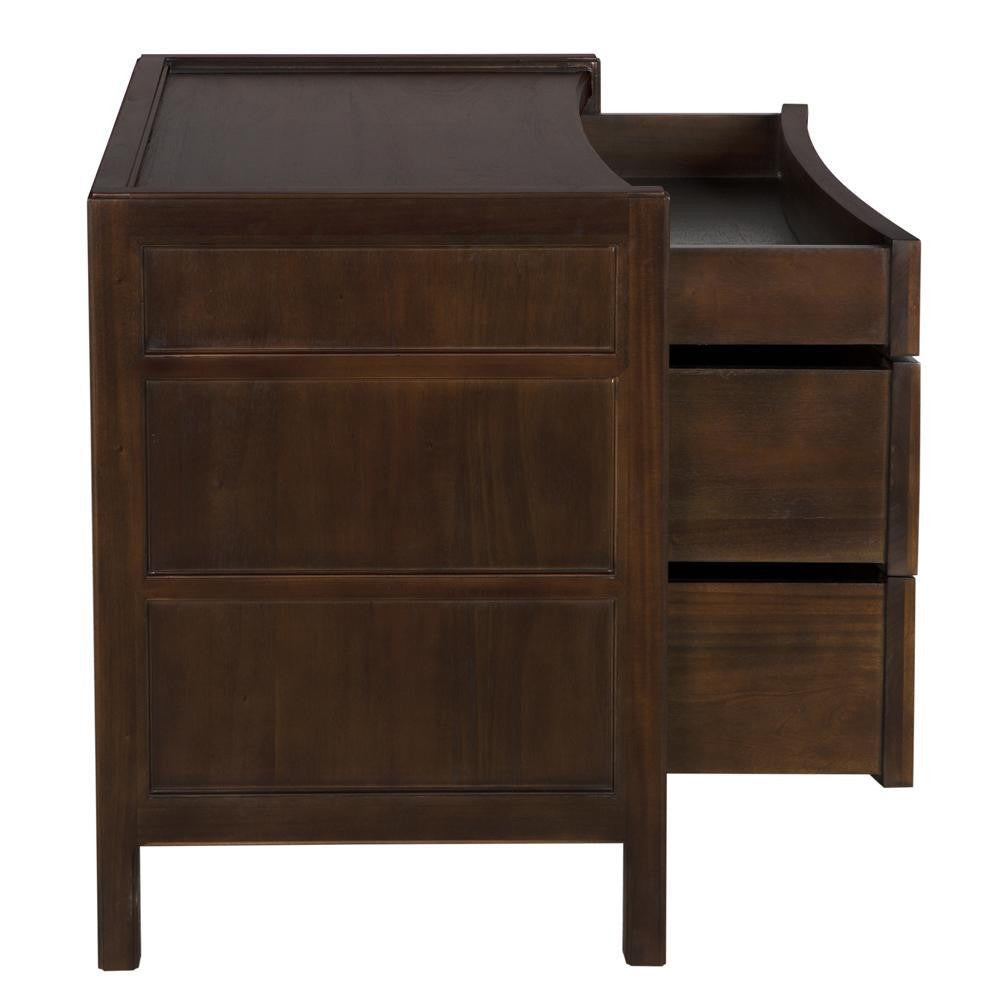 Noir Hampton Side Table Hand Rubbed Brown