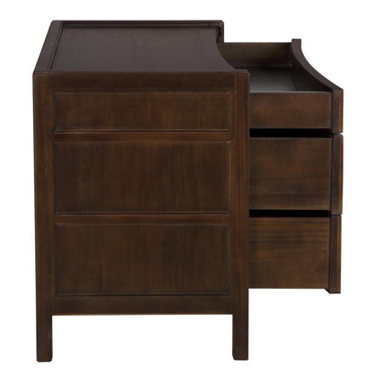Noir Hampton Side Table Hand Rubbed Brown