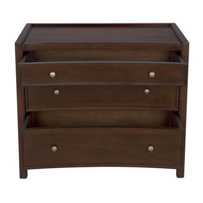 Noir Hampton Side Table Hand Rubbed Brown
