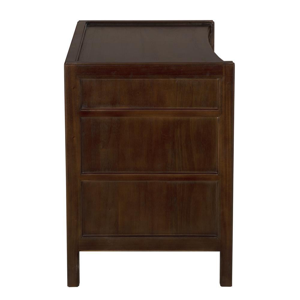 Noir Hampton Side Table Hand Rubbed Brown