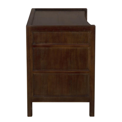 Noir Hampton Side Table Hand Rubbed Brown